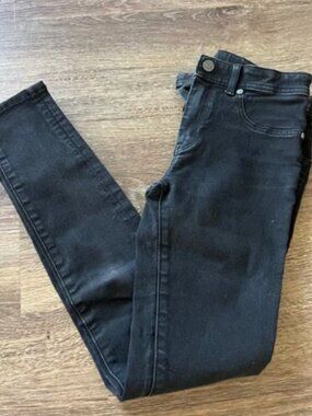 Burberry Children Big Girl Black Denim Jeans / Jeggings Size 12Y
